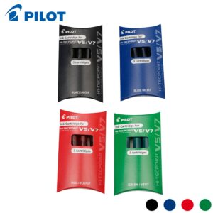 Pilot Refill BXS IC S3 Cartridge for BXC V5/ V7 Cartridge System Roller Ball Pen (12 Pcs Pack)