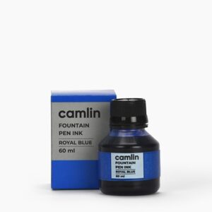 Camlin Kokuyo Fountain Pen Ink 60ml Bottle Smooth Writing, Quick-Dry & Long Lasting