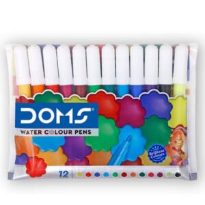 Doms 12 Shades Water Color Sketch Pens| Ink Color-Multicolor