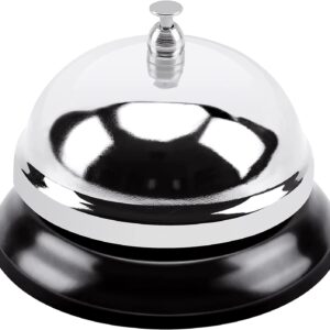 Metal Call Bell for Hotels, Schools, Restaurants, Reception Areas, Hospitals, Warehouses Silver
