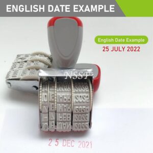 Rubber Manual Date Stamp 4 mm