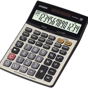 Casio DJ-240D Plus 300 Steps Check and Correct Premium Desktop Calculator with Metallic faceplate & Bigger Screen/Keys (14 Digit)