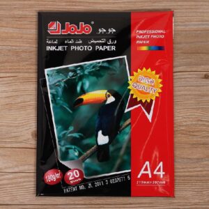 Jojo Inkjet Photo Paper A4 Size 180 gsm (20 Pcs Pkt)