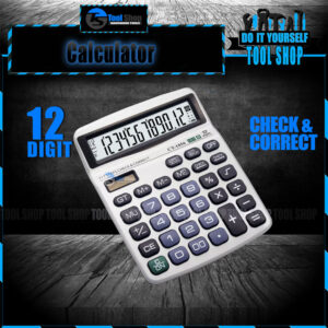 Calculator 1056 – 12 Digit, Check & Correct , Two Way Power Battery and Solar, Big Display