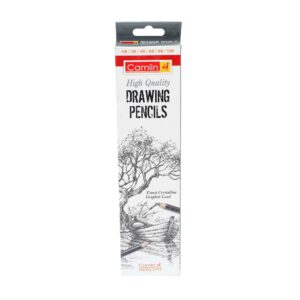 Camlin Kokuyo Drawing Pencils, Assorted Hexagonal Pack of 6 Pcs