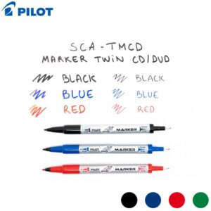 Pilot Permanent CD DVD Twin Point Marker Tip Fine 2.0 Extra Fine 0.8 1 Pcs Pack