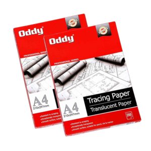 Oddy Tracing Butter Paper 250 Sheets Pack